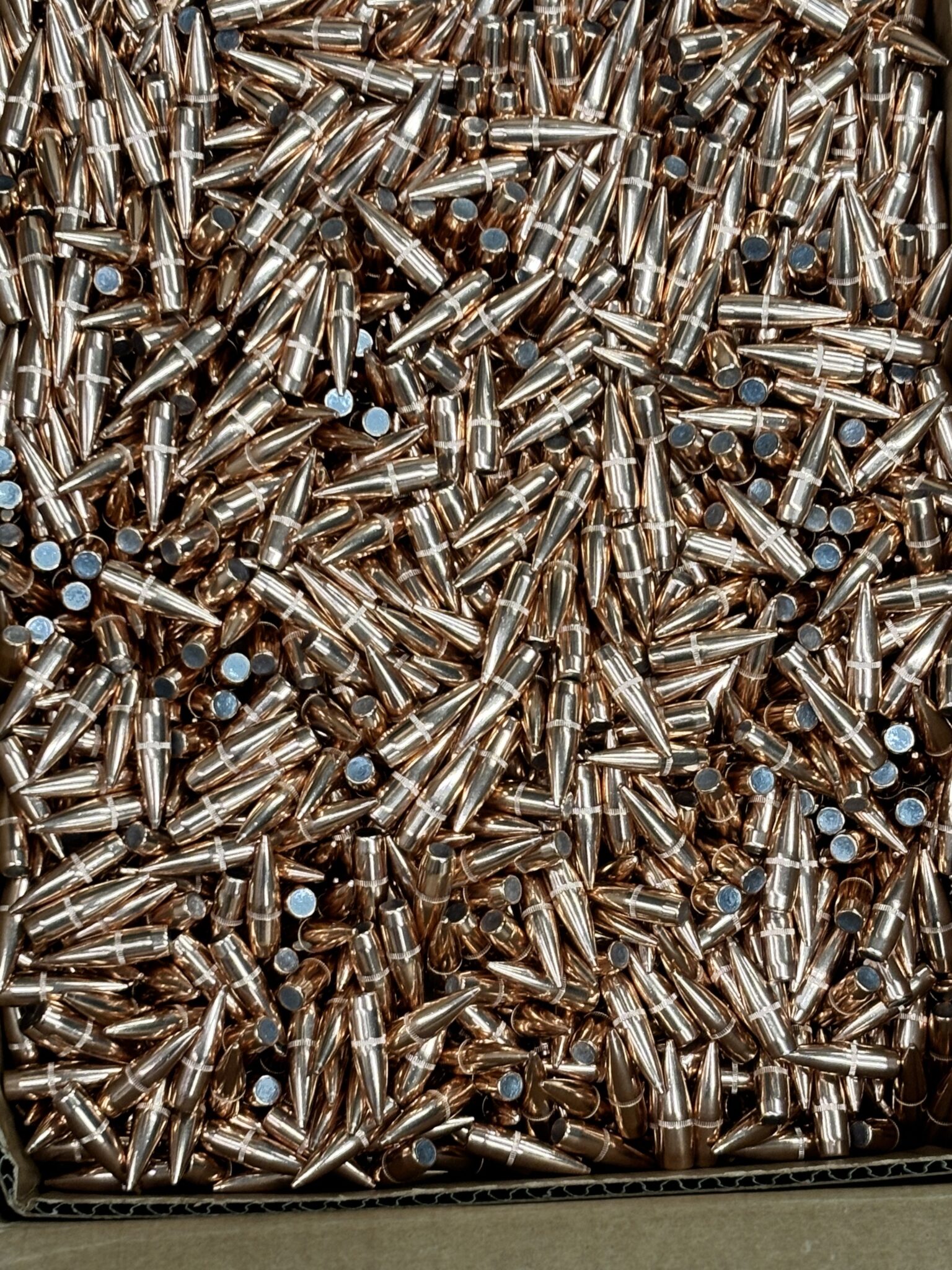 Bullet With Ridges Hornady 150 grain FMJ-BT .308 Dia reloading bullets- Blue Ridge Brass