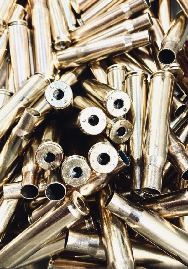 50 Caliber BMG Polished Once-Fired Brass (DEPRIMED)