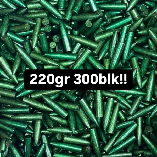220gr 300BLK Cast Lead Bullets