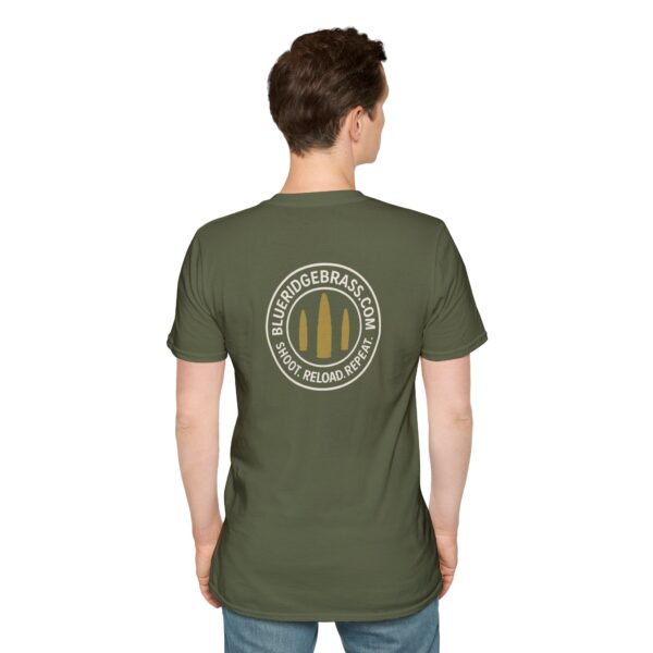 Shoot Reload Repeat Brass Life Unisex T-Shirt Graphic Tee - Image 5