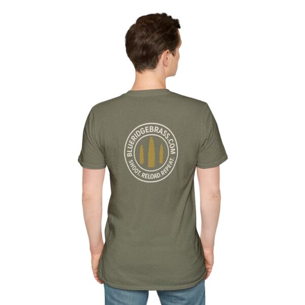 Shoot Reload Repeat Brass Life Unisex T-Shirt Graphic Tee - Image 17