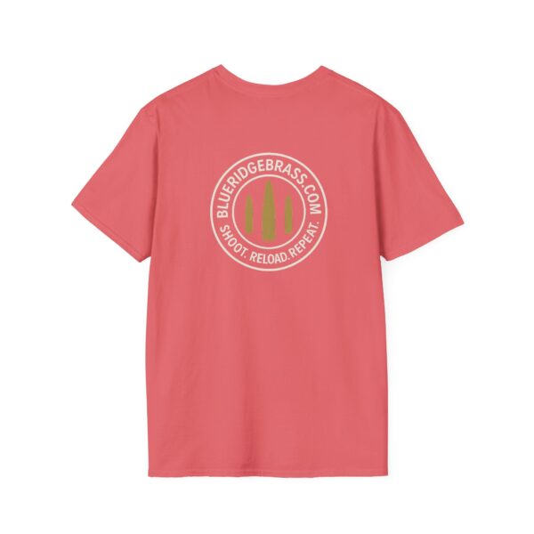 Shoot Reload Repeat Brass Life Unisex T-Shirt Graphic Tee - Image 8