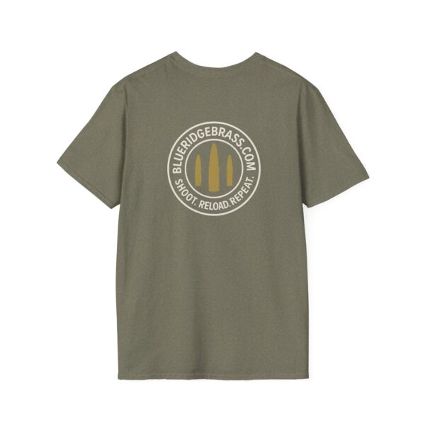 Shoot Reload Repeat Brass Life Unisex T-Shirt Graphic Tee - Image 14