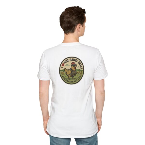 "I Love Free Range Brass" Unisex Softstyle T-Shirt - Image 5