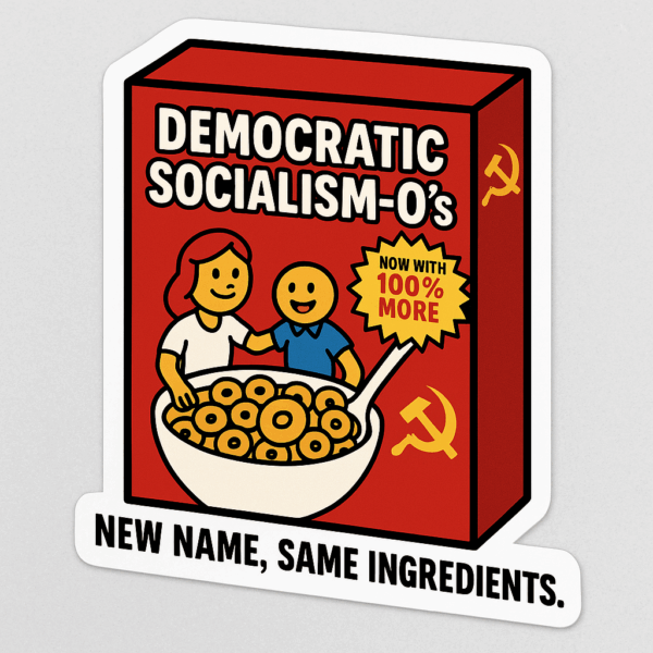 Democratic Socialism-O's Sticker