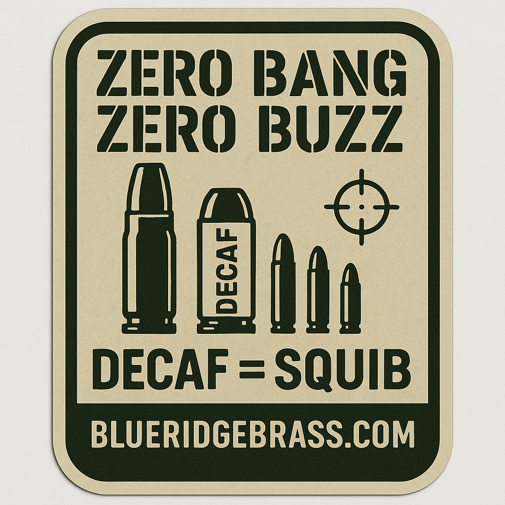 Decaf Equals Squib Sticker