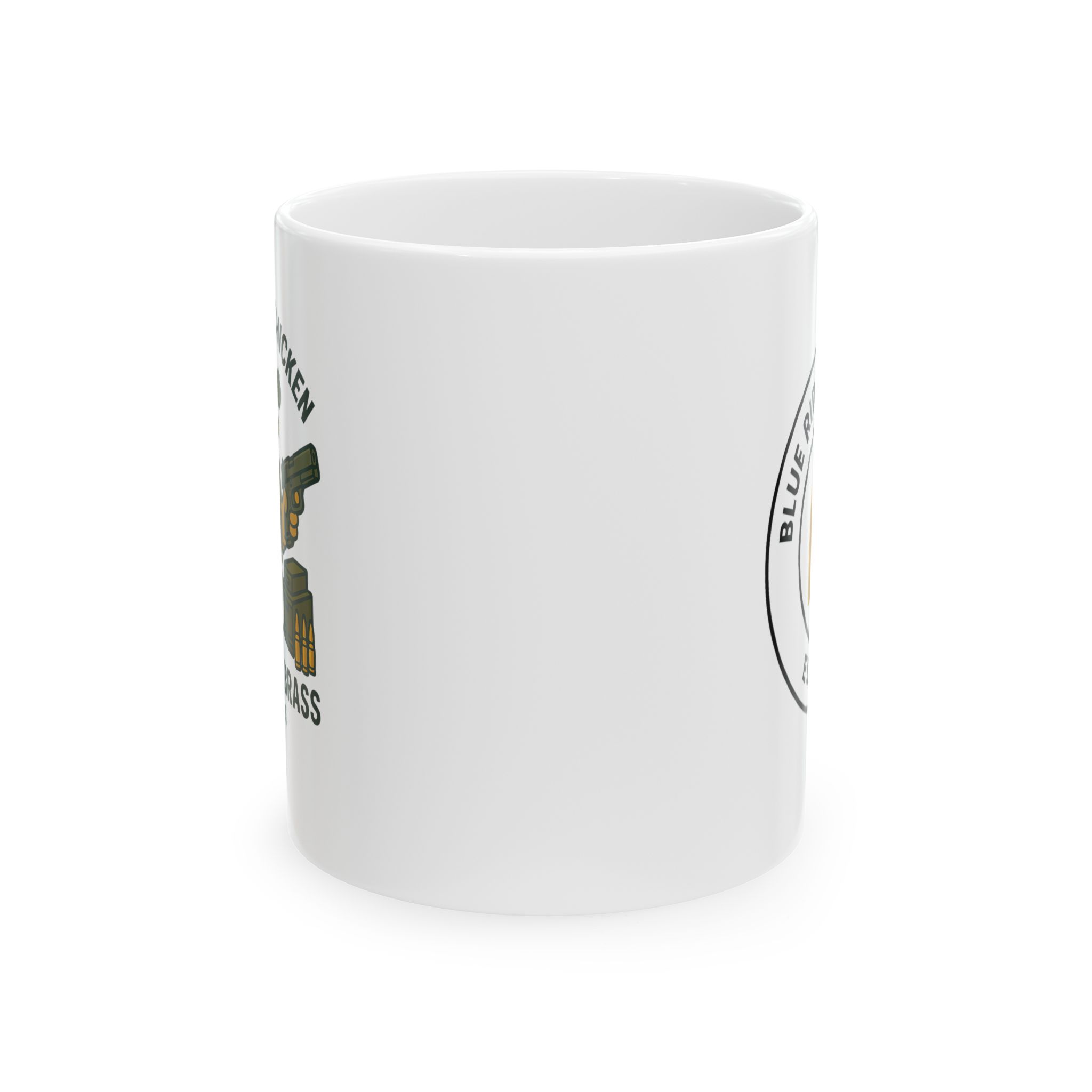 No Spring Chicken Ceramic Mug - Vintage Badge Design, Perfect Gift for Coffee Lovers - Image 2