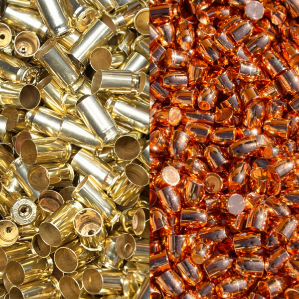 Processed .380 Brass and 100gr bullets