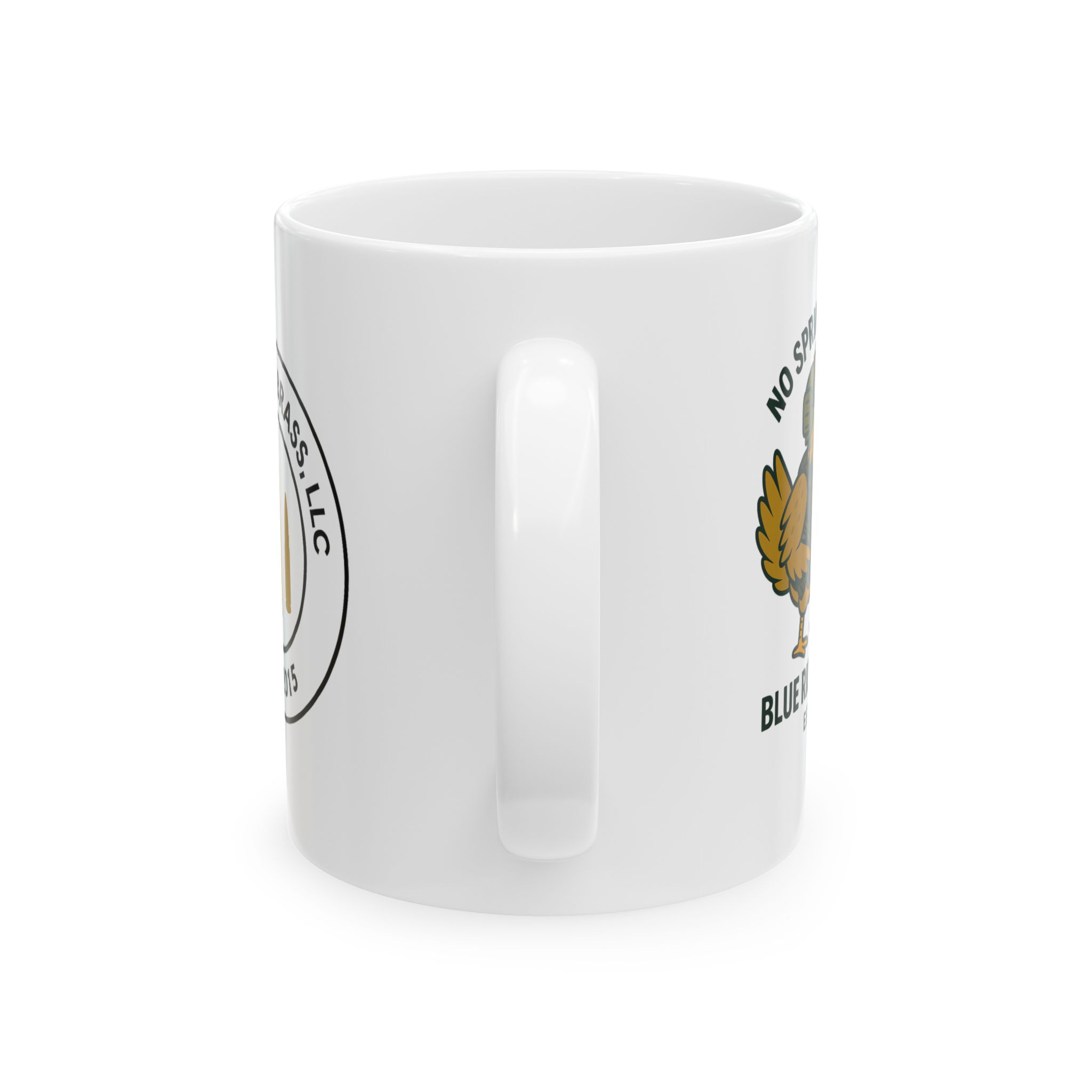 No Spring Chicken Ceramic Mug - Vintage Badge Design, Perfect Gift for Coffee Lovers - Image 3