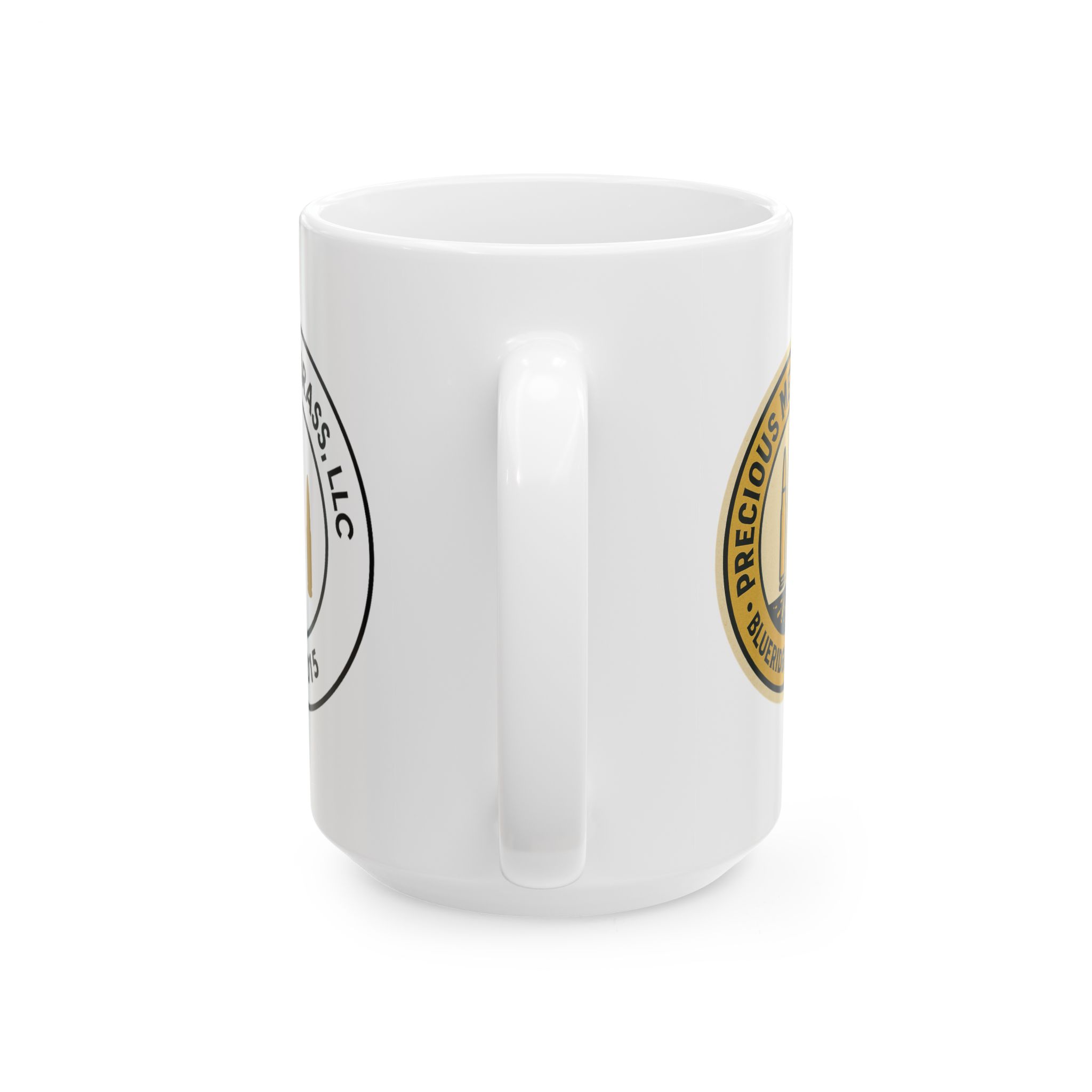 "Precious Metals Division" Ceramic Mug - Vintage Badge Design, Perfect Gift for Coffee Lovers - Image 6